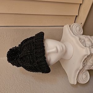 Hand knit crochet hat